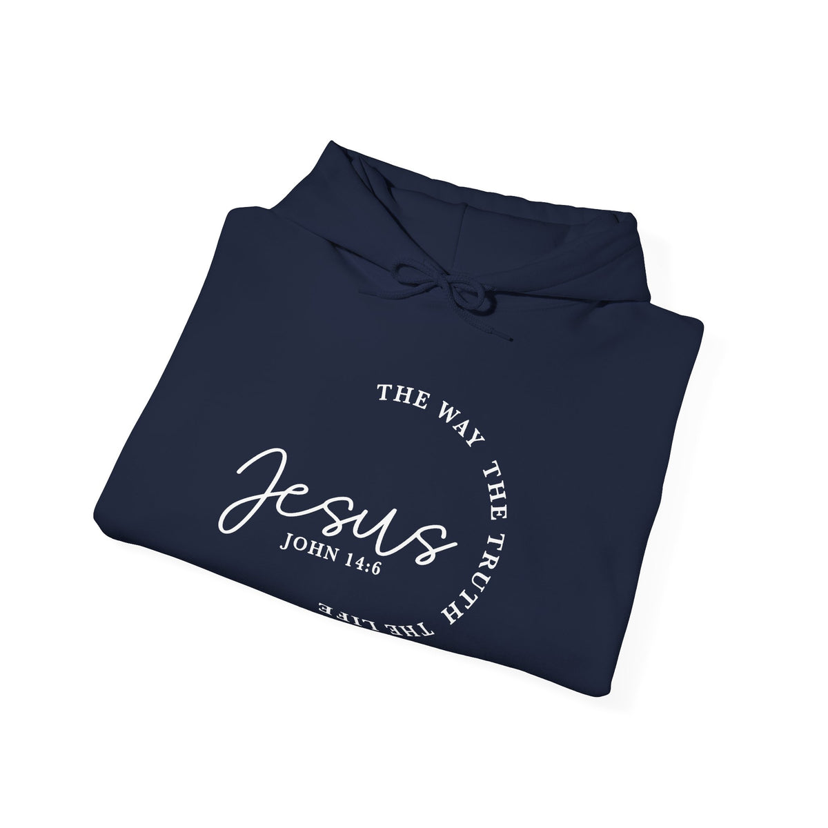 Jesus John 14:6 Hoodie – "The Way The Truth The Life" Christian Pullover