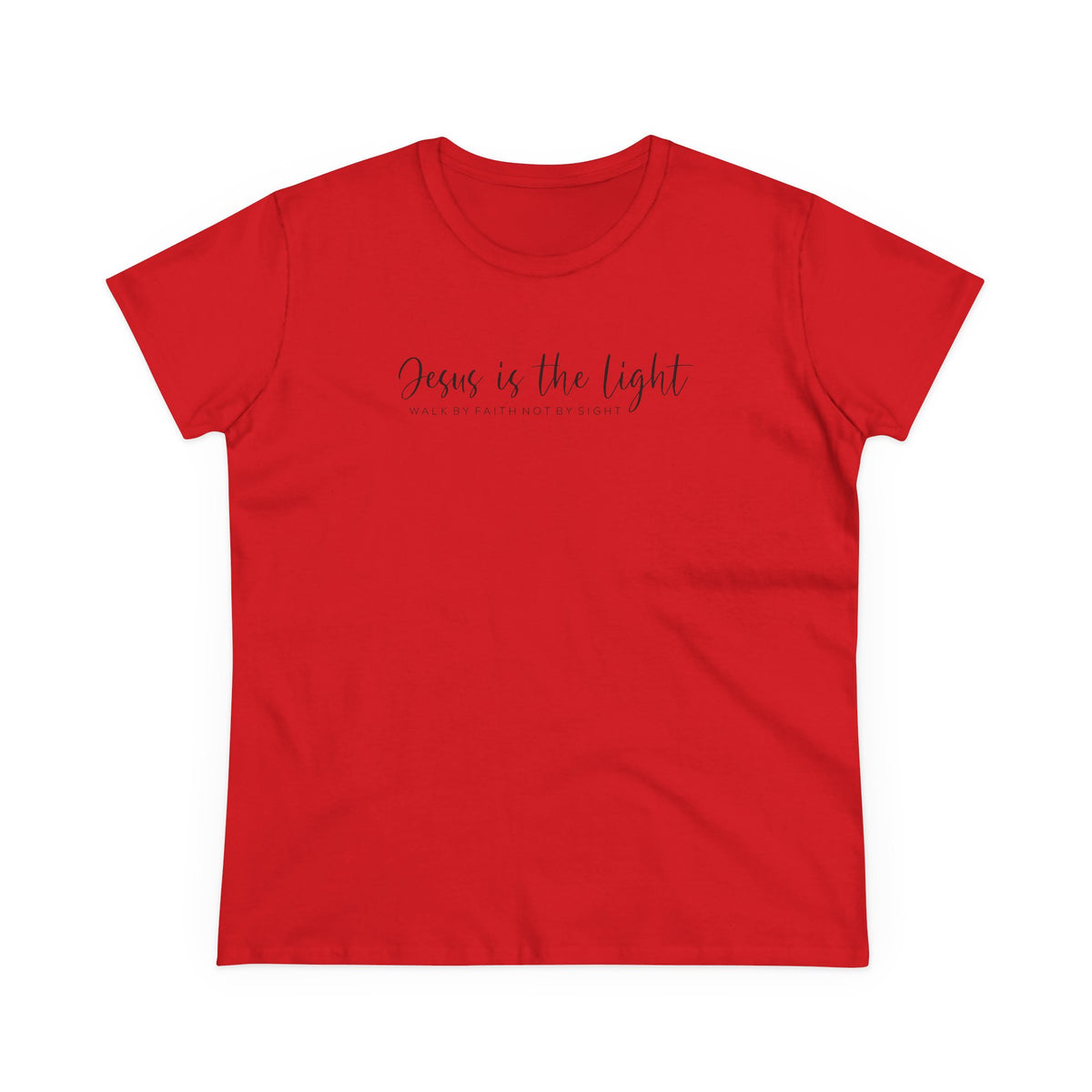 Women's Tee - "Jesus is the Light" Minimalist Shirt