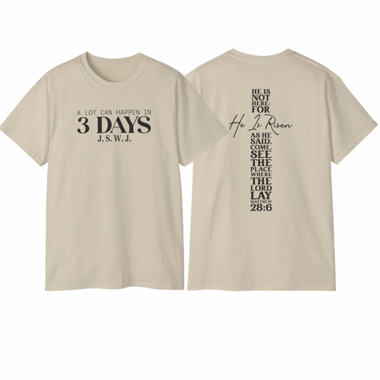 A Lot Can Happen In 3 Days BlK Font WM