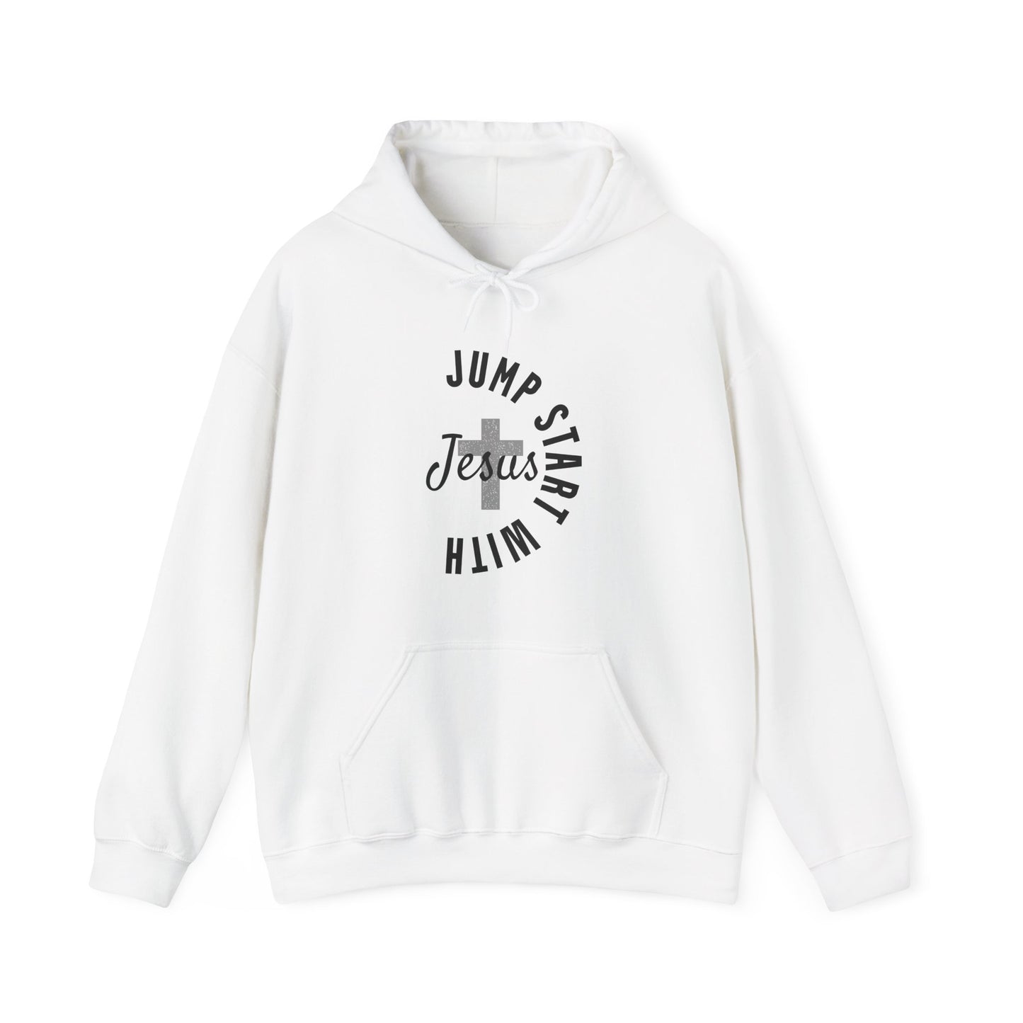 Jumpstart With Jesus Semicircle Unisex Hoodie