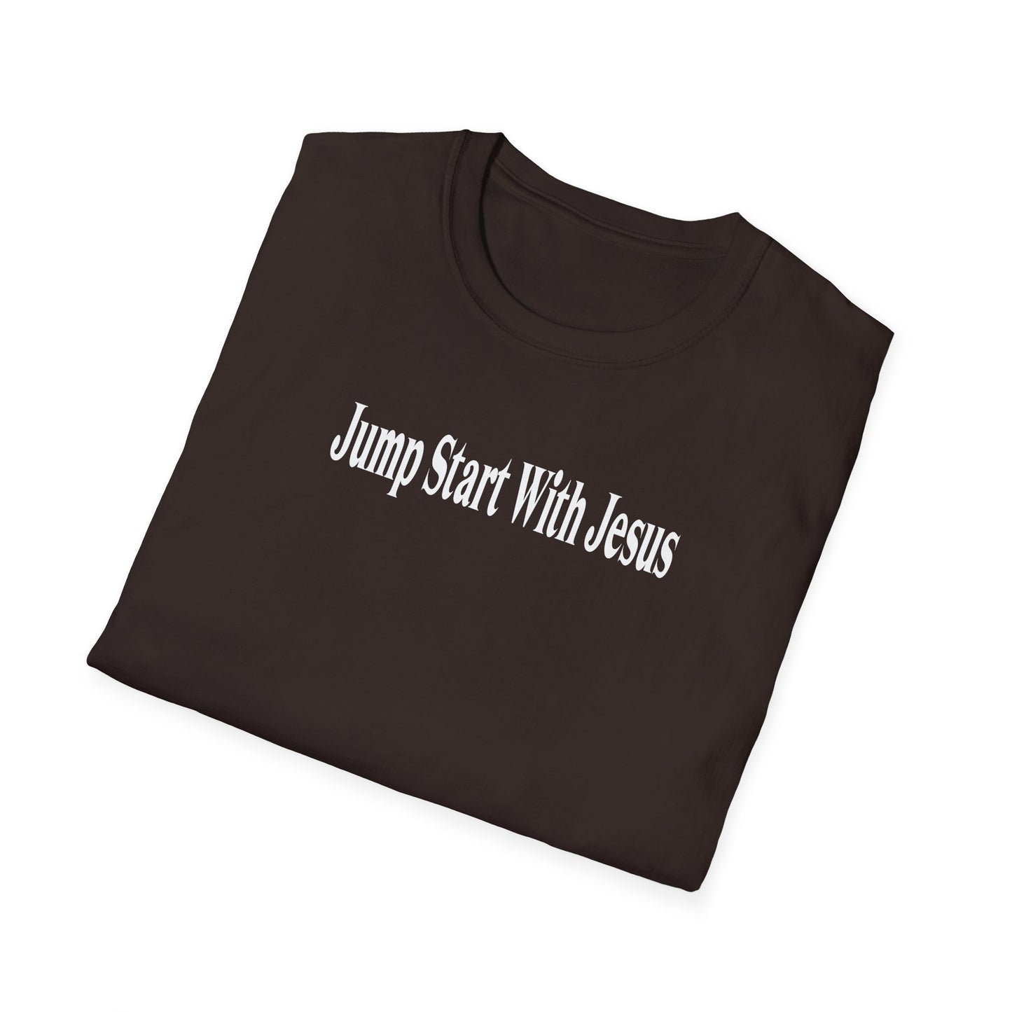 Jump Start With Jesus Classic Original White Font