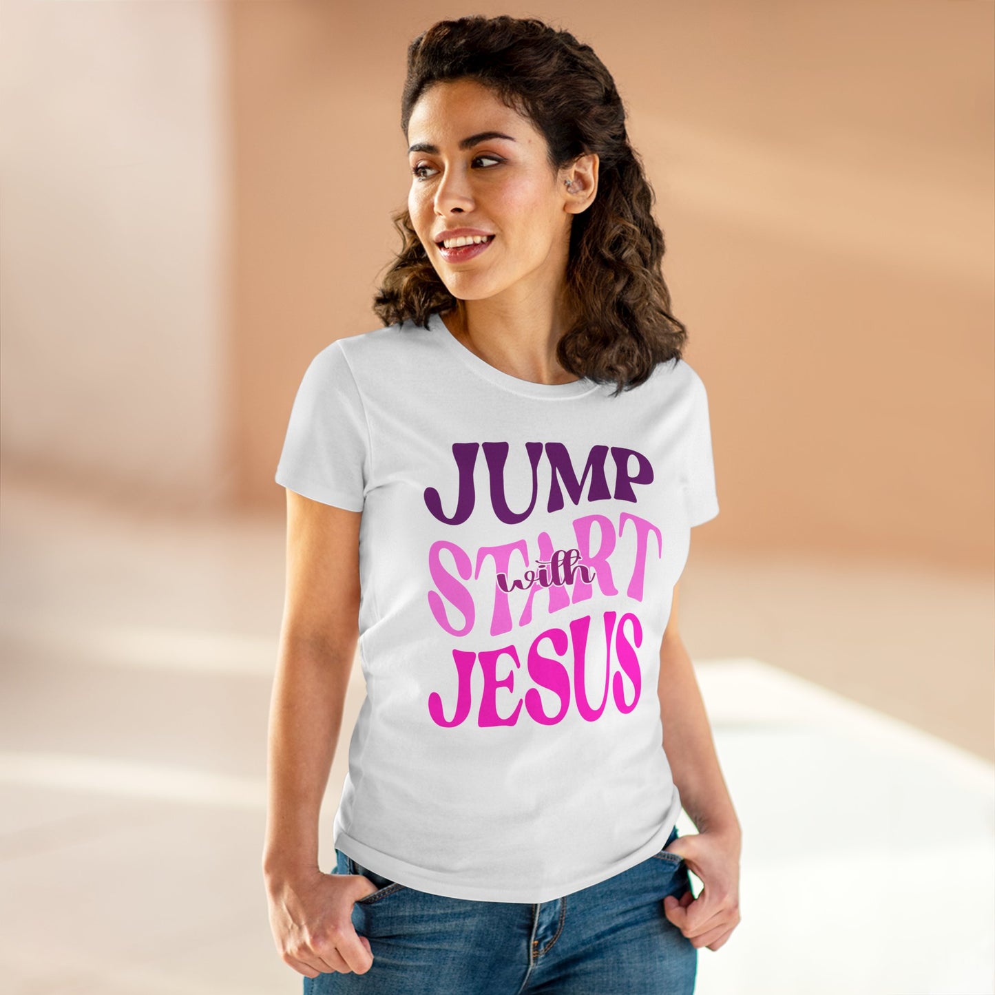 Women's Jump Start with Jesus Shirt