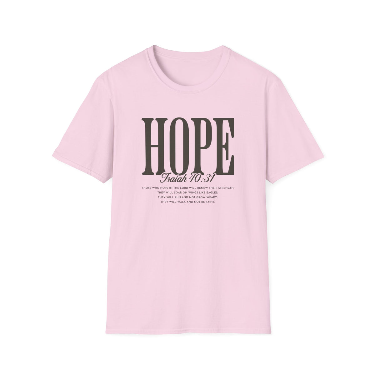 Hope T-Shirt — Inspirational 'Hope' with Isaiah 70:31 Scripture Tee